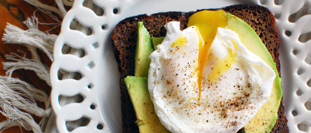 Avocado Toast with a Poached Egg.