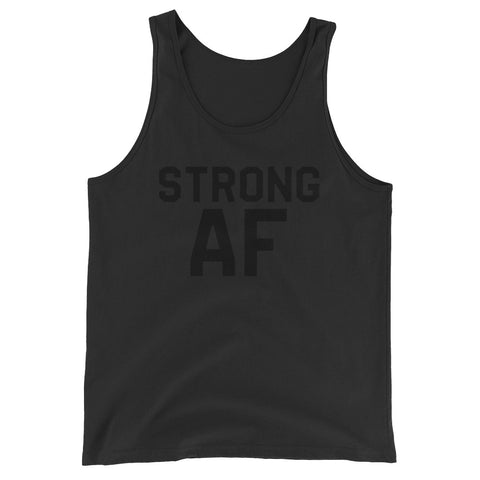 Strong AF Black Out Tank Top